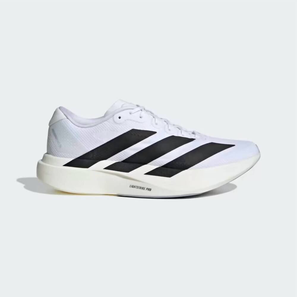 NEW ADIDAS men's adizero evo sl woven running shoes in cloud white / core black